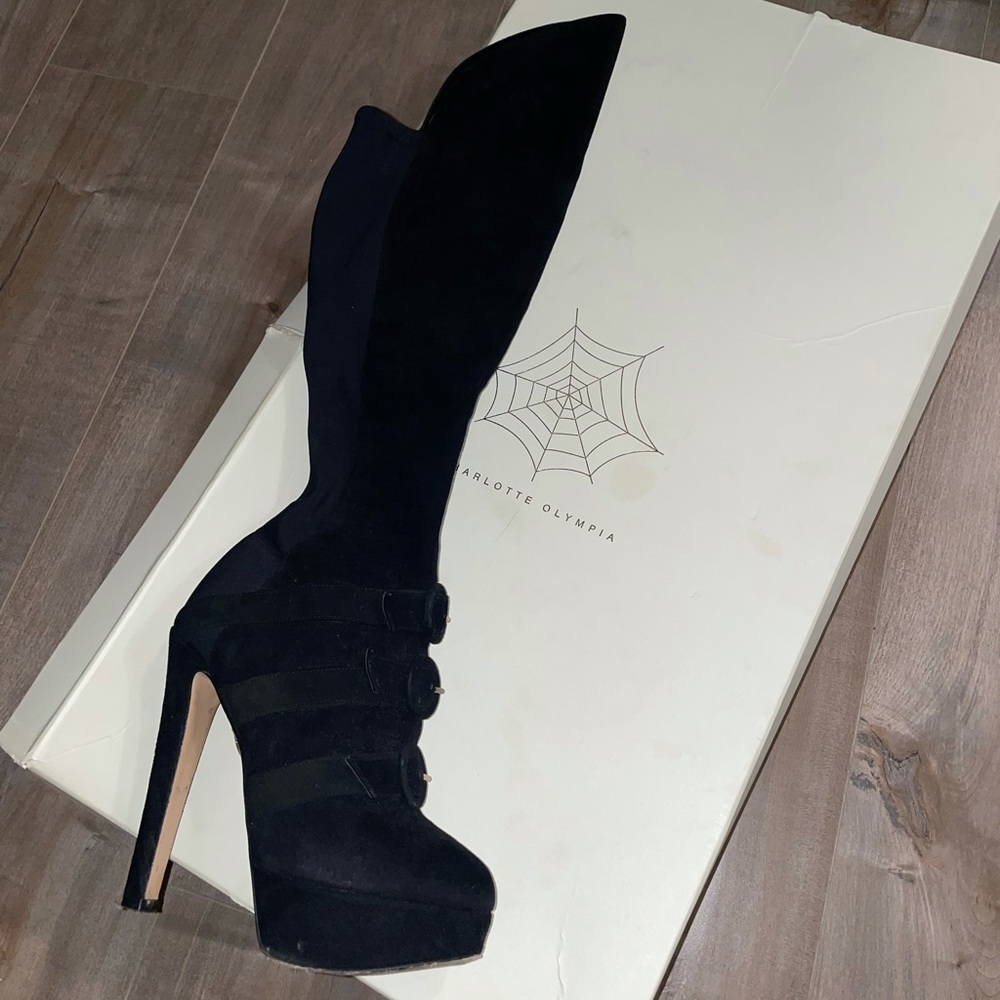 Authentic Charolette Olympia heeled boots